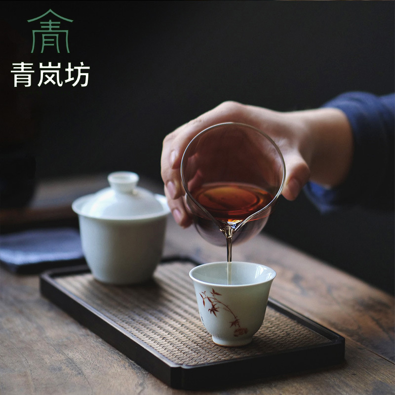 Công đạo bôi thủy tinh 280ml – Chén tống chia trà trong suốt