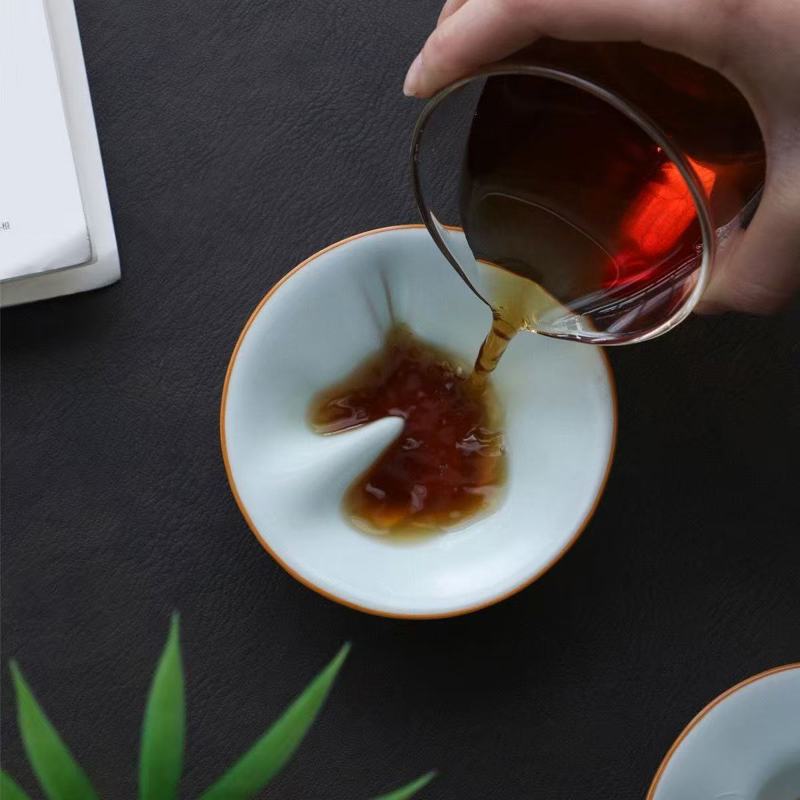 Chén trà Nhữ Diêu hồ lô màu Thiên Lam – Chén uống trà đơn 70ml