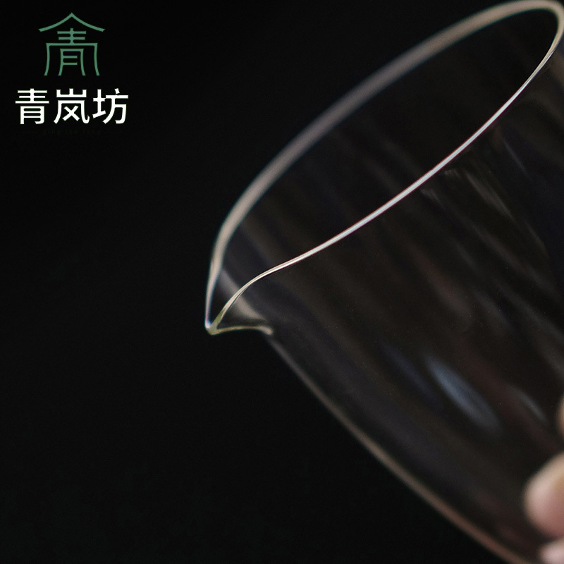 Công đạo bôi thủy tinh 280ml – Chén tống chia trà trong suốt